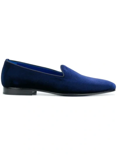 Leqarant Plain Loafers In Blue