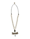 RED VALENTINO NECKLACE WITH DRAGONFLY CHARM,10468828