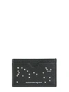 ALEXANDER MCQUEEN STUDDED SKULL CARD HOLDER,497259 1AC9N1000