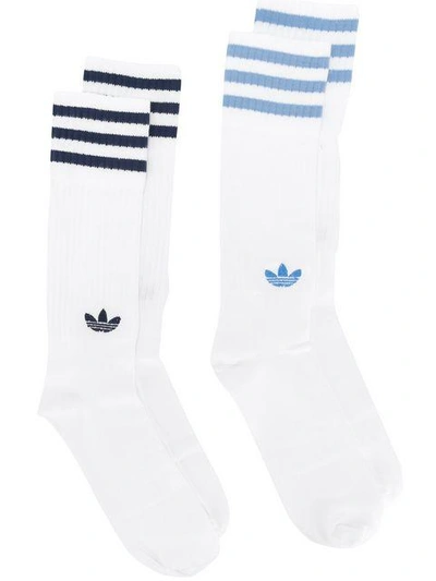 Adidas Originals Adidas Socken-set Mit Logo - Weiss In White