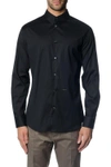 DSQUARED2 BLACK CLASSIC FITTED SHIRT IN COTTON,S71DM0178 S44131900