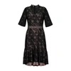 PAISIE Lace Dress With Flared Hem