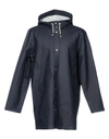 Stutterheim Full-length Jacket In Dark Blue