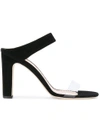 Giuseppe Zanotti - Plexi And Suede Mule With Chunky Heel Alizée In Black