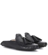 TOD'S GOMMINO LEATHER SLIPPERS,P00304727