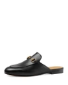 Gucci Princetown Horsebit-detailed Leather Slippers In Nero