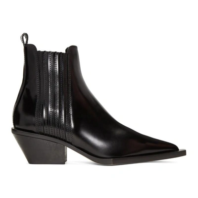 Helmut Lang Cowboy Boots In Black