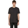 ZIGGY CHEN Black Vertical Stitching T-Shirt,0M181 0206