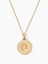KATE SPADE INITIAL "D" PENDANT,ONE SIZE