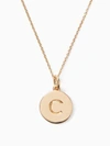 Kate Spade C Pendant In Gold C