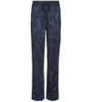 PETER PILOTTO SATIN JACQUARD TROUSERS,P00303586-3