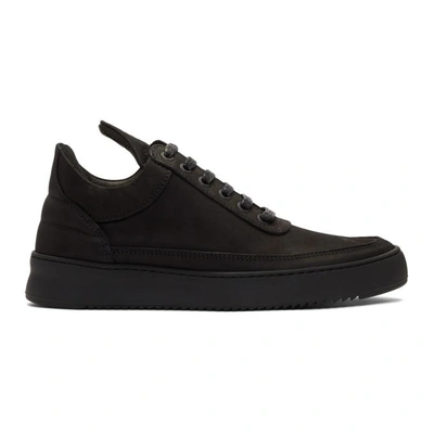 Filling Pieces Low Top Ripple Ceres Men Sneaker In All Black