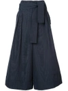 ADAM LIPPES tie waist cropped trousers ,S18512MO12613764