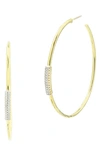 FREIDA ROTHMAN RADIANCE DELICATE HOOP EARRINGS,RNPYZE05-14K