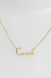 ARGENTO VIVO ARGENTO VIVO PERSONALIZED SCRIPT NAME WITH CROSS NECKLACE (NORDSTROM ONLINE EXCLUSIVE),808886