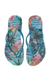 Havaianas 'slim Tropical' Flip Flop In Blue Splash