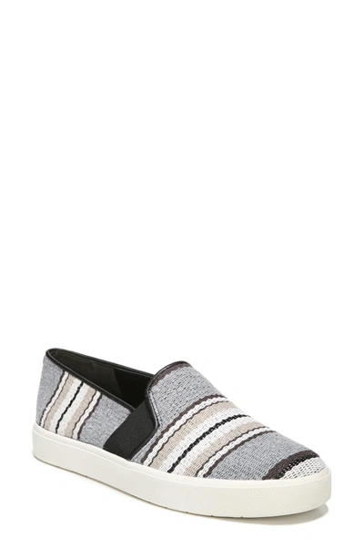Vince 'blair 12' Leather Slip-on Trainer In Ash Multi