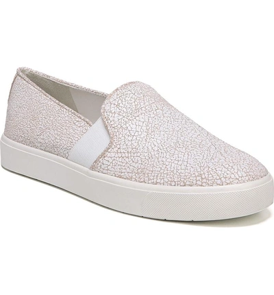 Vince Women's Blair-12 Patent Leather Slip-on Sneakers In White