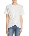 7 FOR ALL MANKIND KNOT FRONT TEE,AN0444F30