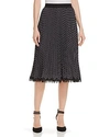 KOBI HALPERIN LOTTIE PLEATED POLKA DOT SKIRT - 100% EXCLUSIVE,KS8S06-1D