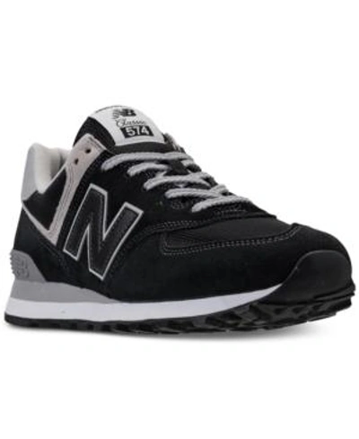 New Balance Panel-detail Logo Patch Sneakers In Black
