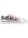 BURBERRY PATTERNED LOW TOP SNEAKERS,406649612671472
