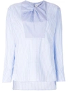CARVEN LONG SLEEVED STRIPED SHIRT,3127C200112669610