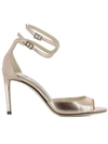 JIMMY CHOO PINK LEATHER LANG SANDALS,10482671