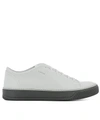 LANVIN WHITE LEATHER SNEAKERS,10482673