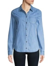 AG Easton Denim Button-Down Shirt,0400097091369