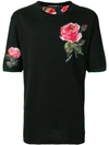 DOLCE & GABBANA rose patch T-shirt,G8HZ4ZG7MWB12668240
