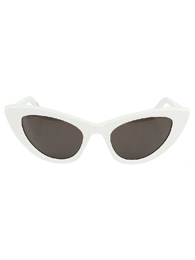 Saint Laurent Sl 213 Lily Sunglasses In White