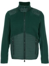 MONCLER MONCLER GRENOBLE QUILTED DETAIL FLEECE - GREEN,84001008009312472958