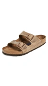 BIRKENSTOCK ARIZONA SOFT FOOTBED SANDALS TOBACCO,BIRKE30063