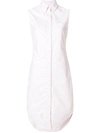 THOM BROWNE sleeveless shirt dress,FDS007E00139