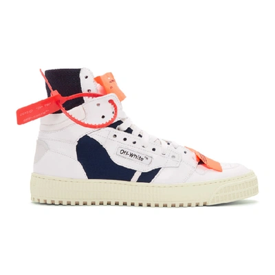 Off-white 3.0 Off-court Leather, Canvas And Shell High-top Sneakers In White