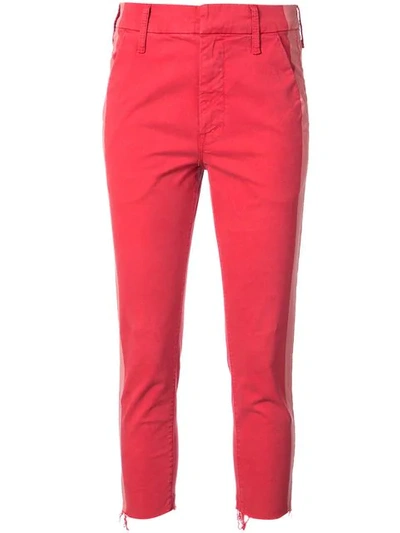 Mother The Shaker Prep High Waist Crop Chinos In Killing Time Poppy