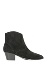 ASH HEIDIBIS ANKLE BOOTS IN BLACK SUEDE,10489737