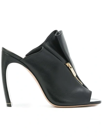 Nicholas Kirkwood Shoes Black Nappa 105mm Kristen High Heel Mules