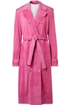 CALVIN KLEIN 205W39NYC SUEDE TRENCH COAT