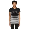 BALMAIN Black & White Sailor T-Shirt,S8H8601I158