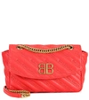 BALENCIAGA Chain Round S leather shoulder bag,P00296396