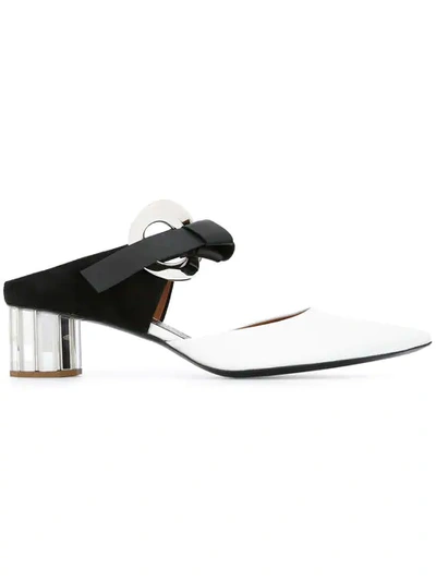 Proenza Schouler Colorblock Ankle Pumps In White