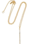 ELIZABETH AND JAMES WOMAN TWIGGY GOLD-TONE CRYSTAL NECKLACE GOLD,US 367268775469037