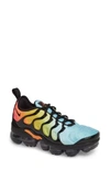 Nike Air Vapormax Plus Sneaker In Black/ Black/ Aqua/ Sulfur