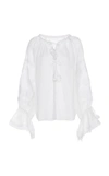 MARCH11 GEOMETRY BLOUSE,PF18 GEOBLOUSEWHITE