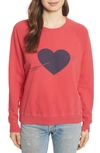 THE GREAT THE COLLEGE COTTON SWEATSHIRT,T-108