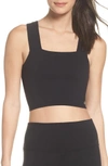 Alo Yoga Alo Bind Fitted Bra Tank In Black. In Black