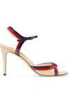 GUCCI MILLIE PATENT-LEATHER SANDALS