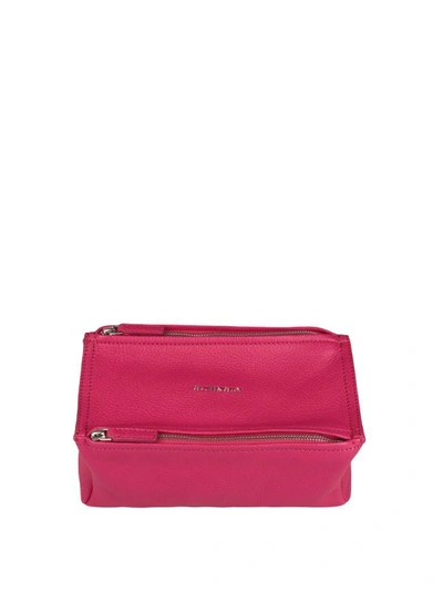 Givenchy Pandora Mini Leather Bag In Pink & Purple
